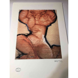 Amedeo Modigliani Lithographie Offset 50x70 cm Archives Paris