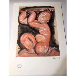 Amedeo Modigliani litho off set 50x70 cm Archief Parijs