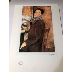 Amedeo Modigliani litho off set 50x70 cm Archief Parijs