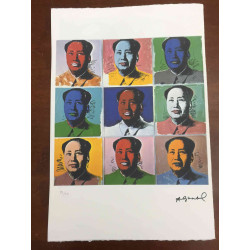 Andy Warhol Lithographie édition hors set 100 cm 57x38