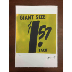 Andy Warhol Litografía edición off set 100 cm 57x38