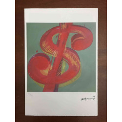 Andy Warhol Litografia off set edizioa 100 cm 57x38