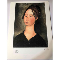 Amedeo Modigliani Lithographie Offset 50x70 cm Archives Paris