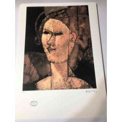 Amedeo Modigliani litho off set 50x70 cm Archief Parijs