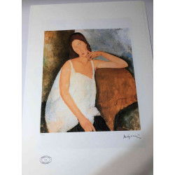 Amedeo Modigliani Lithographie Offset 50x70 cm Archives Paris