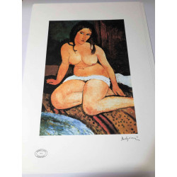 Amedeo Modigliani litho off set 50x70 cm Archief Parijs