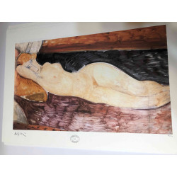 Amedeo Modigliani litografia off set  cm 50x70 Archives Paris