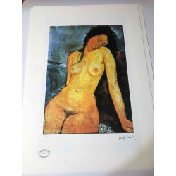 Amedeo Modigliani lithograph off set 50x70 cm Archives Paris