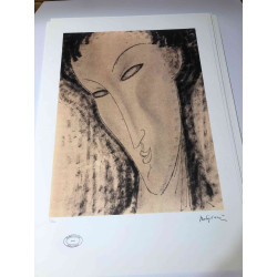 Amedeo Modigliani litografía off set 50x70 cm Archives Paris