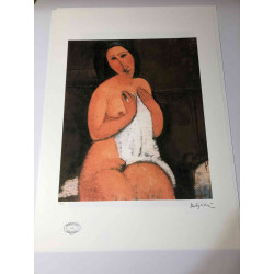 Litografia de Amedeo Modigliani off set 50x70 cm Arquivos Paris