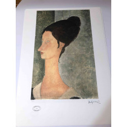 Amedeo Modigliani lithograph off set 50x70 cm Archives Paris