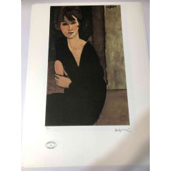 Amedeo Modigliani litografia off set  cm 50x70 Archives Paris
