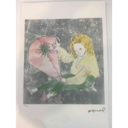 Litografie Andyho Warhola ofsetová edice 100 cm 57x38