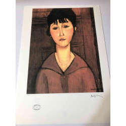 Amedeo Modigliani lithograph off set 50x70 cm Archives Paris