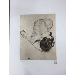 Egon Schiele Lithografie offsetuitgave 200 cm 50x70