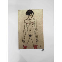 Egon Schiele Lithographie Off-Set-Edition 200 cm 50x70