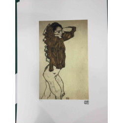 Egon Schiele Lithographie Off-Set-Edition 200 cm 50x70