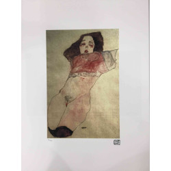 Egon Schiele Lithografie offsetuitgave 200 cm 50x70