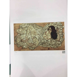 Egon Schiele Lithografie offsetuitgave 200 cm 50x70