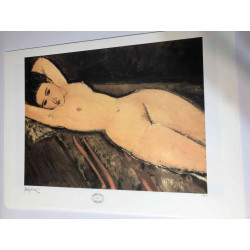 Amedeo Modigliani litografía off set 50x70 cm Archives Paris