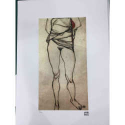 Egon Schiele Lithographie Off-Set-Edition 200 cm 50x70