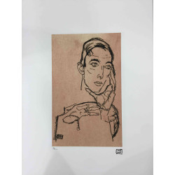 Egon Schiele Lithographie Off-Set-Edition 200 cm 50x70