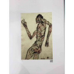 Egon Schiele Lithografie offsetuitgave 200 cm 50x70