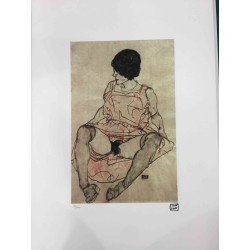 Egon Schiele Lithografie offsetuitgave 200 cm 50x70