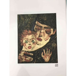 Egon Schiele Lithographie Off-Set-Edition 200 cm 50x70