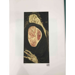 Egon Schiele Lithografie offsetuitgave 200 cm 50x70