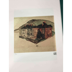 Egon Schiele Lithografie offsetuitgave 200 cm 50x70