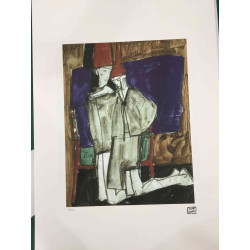 Egon Schiele Lithografie offsetuitgave 200 cm 50x70