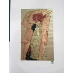 Egon Schiele Lithografie offsetuitgave 200 cm 50x70