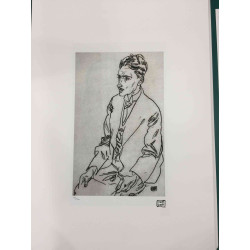 Egon Schiele Lithographie Off-Set-Edition 200 cm 50x70
