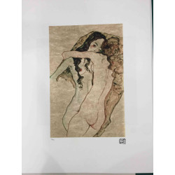 Egon Schiele Lithografie offsetuitgave 200 cm 50x70