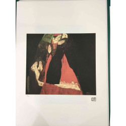 Egon Schiele Lithografie offsetuitgave 200 cm 50x70
