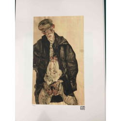 Egon Schiele Lithographie Off-Set-Edition 200 cm 50x70