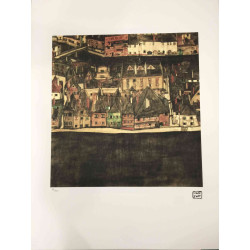 Egon Schiele Lithografie offsetuitgave 200 cm 50x70