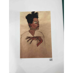 Egon Schiele Lithographie Off-Set-Edition 200 cm 50x70