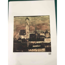 Egon Schiele Lithografie offsetuitgave 200 cm 50x70