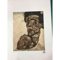Egon Schiele Lithographie Off-Set-Edition 200 cm 50x70