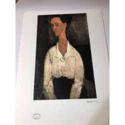 Amedeo Modigliani Lithographie Offset 50x70 cm Archives Paris