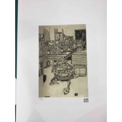 Egon Schiele Lithographie Off-Set-Edition 200 cm 50x70