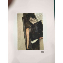 Egon Schiele Lithographie Off-Set-Edition 200 cm 50x70