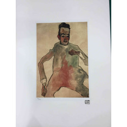 Egon Schiele Lithographie Off-Set-Edition 200 cm 50x70