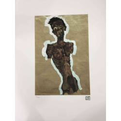 Egon Schiele Lithographie Off-Set-Edition 200 cm 50x70