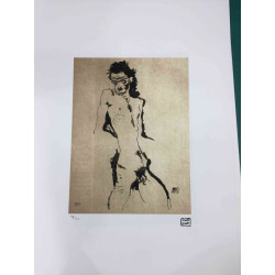 Egon Schiele Lithographie Off-Set-Edition 200 cm 50x70