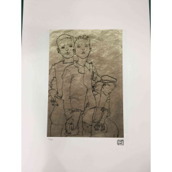 Egon Schiele Lithographie Off-Set-Edition 200 cm 50x70