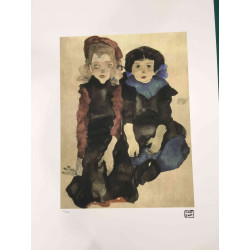 Egon Schiele Lithografie offsetuitgave 200 cm 50x70