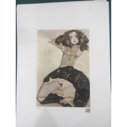 Egon Schiele Lithografie offsetuitgave 200 cm 50x70